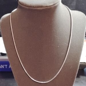 Whiting & Davis Sleek Silver Necklace